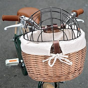 ウィッカー製車輪付きガーデンバスケット PetSafe ハッピー ライド ウィッカー バイシクル バスケット